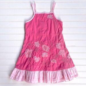 MAISONETTE DEUX PAR DEUX EUC/LN Gorgeous Embroidered Lace Appliqué Ruffle Dress